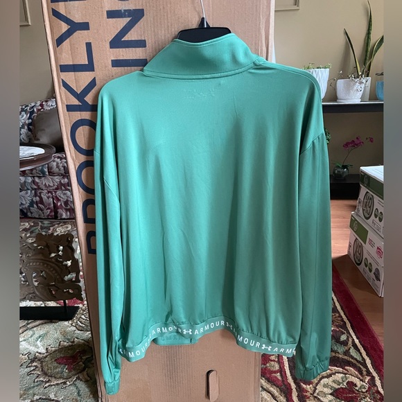 ✨HP✨ Under Armour Green Full-Zip HeatGear Jacket Size XL - Picture 4 of 4